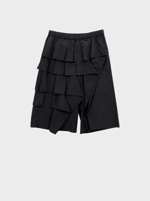 TAAKK / FRILL SHORTS (BLACK)