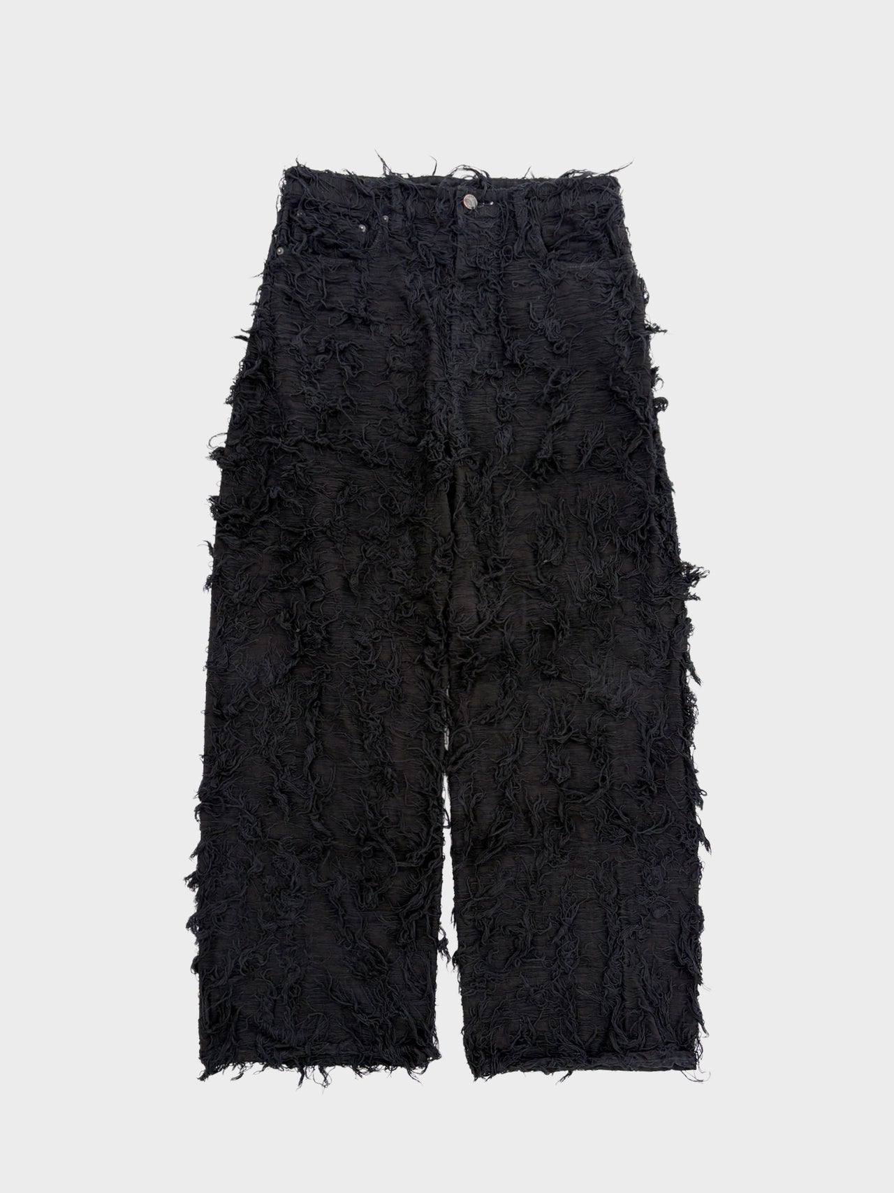 【8月22日(土)12:00発売】TAAKK / SHAGGY DENIM PANTS (BLACK)