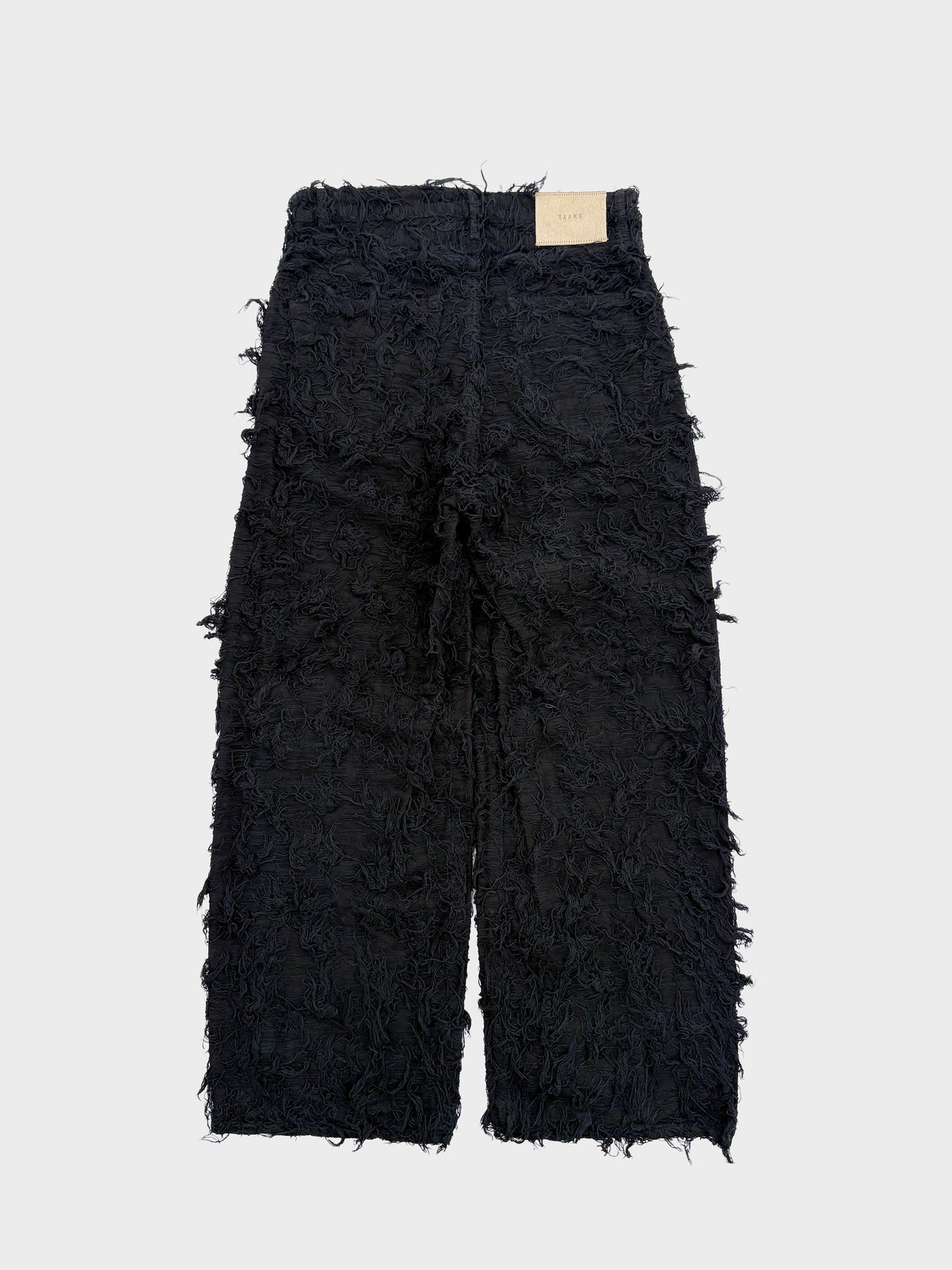 【8月22日(土)12:00発売】TAAKK / SHAGGY DENIM PANTS (BLACK)