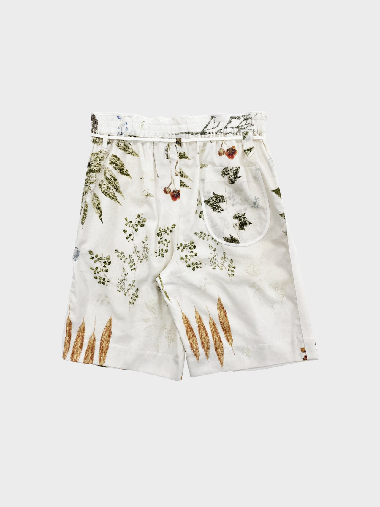 ASEEDONCLOUD / shokuonshitsu short trousers (OFF WHITE)