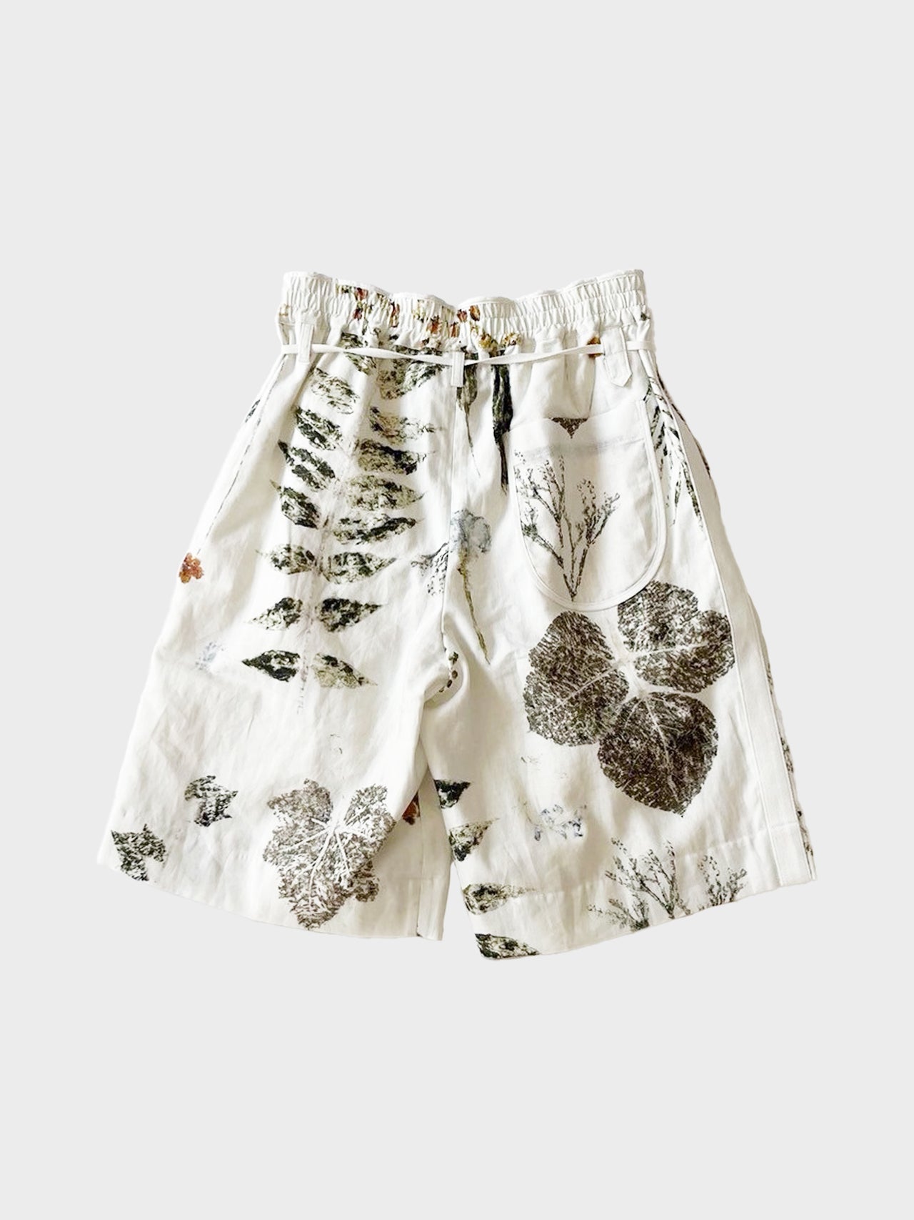 ASEEDONCLOUD / shokuonshitsu short trousers (OFF WHITE)