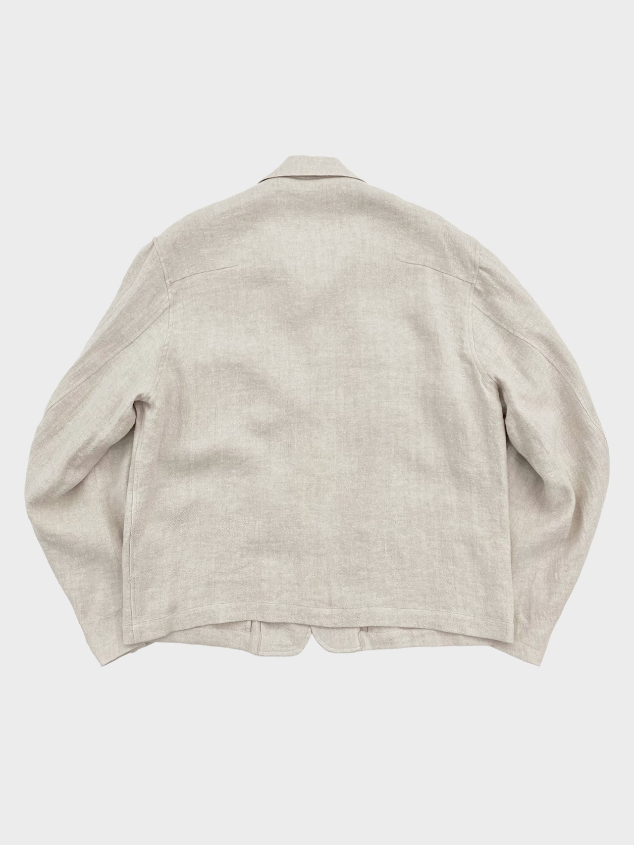 URU / HERRINGBONE SHORT BLOUSON (L.BEIGE)