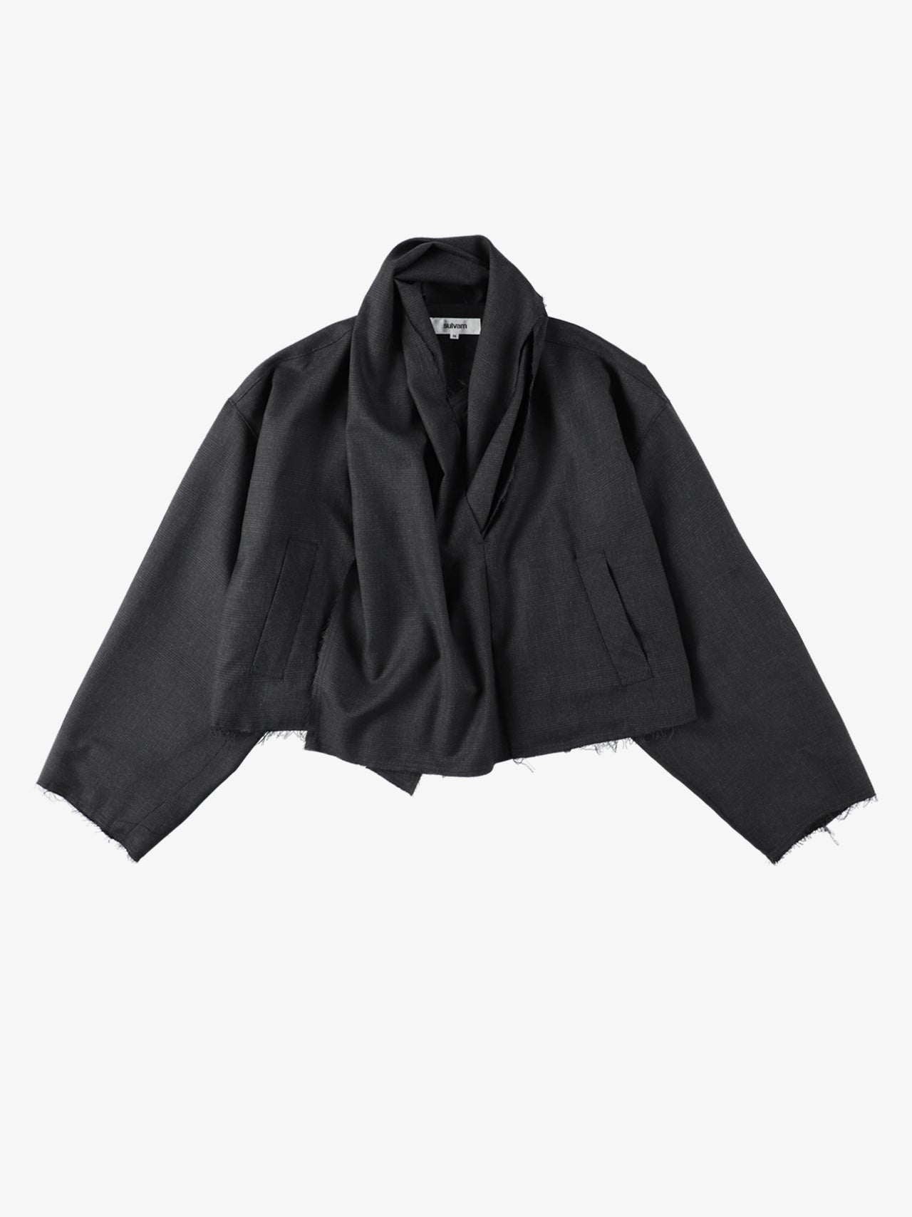 【7/19(土)12:00販売開始】Sulvam / SHORT SCARF BLOUSON (GRAY)