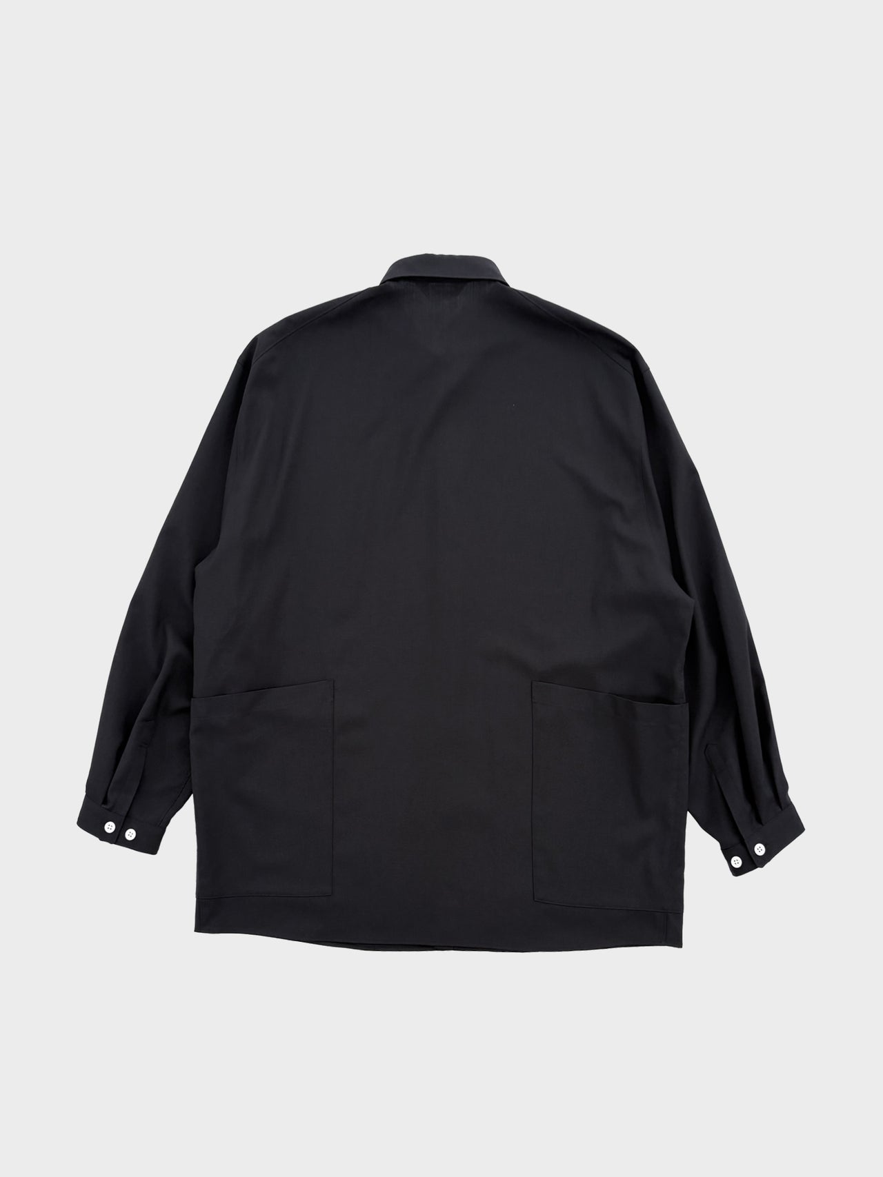 DIGAWEL / SIDE POCKET L/S SHIRT (BLACK)