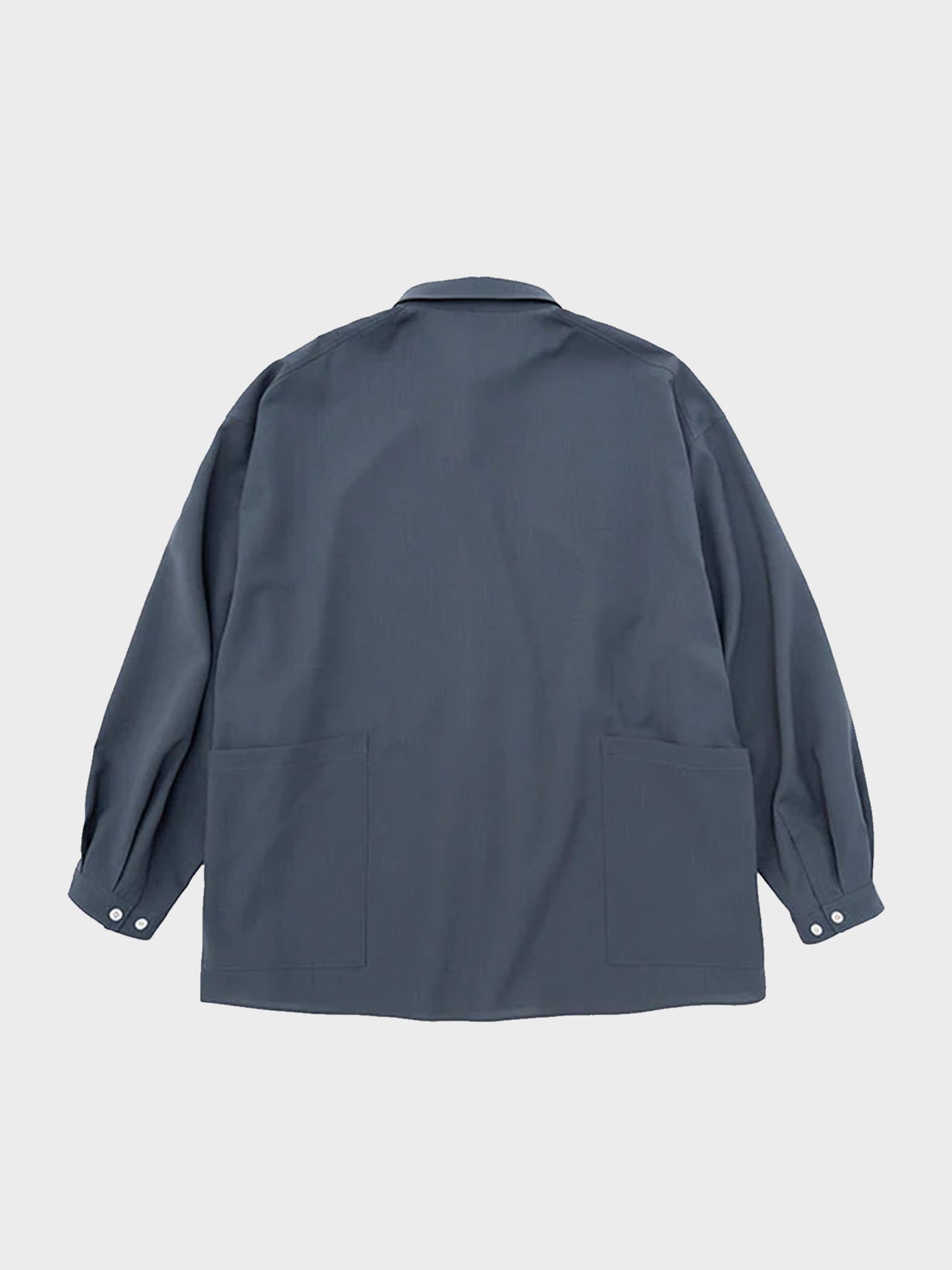 DIGAWEL / SIDE POCKET L/S SHIRT (BLUE GRAY)