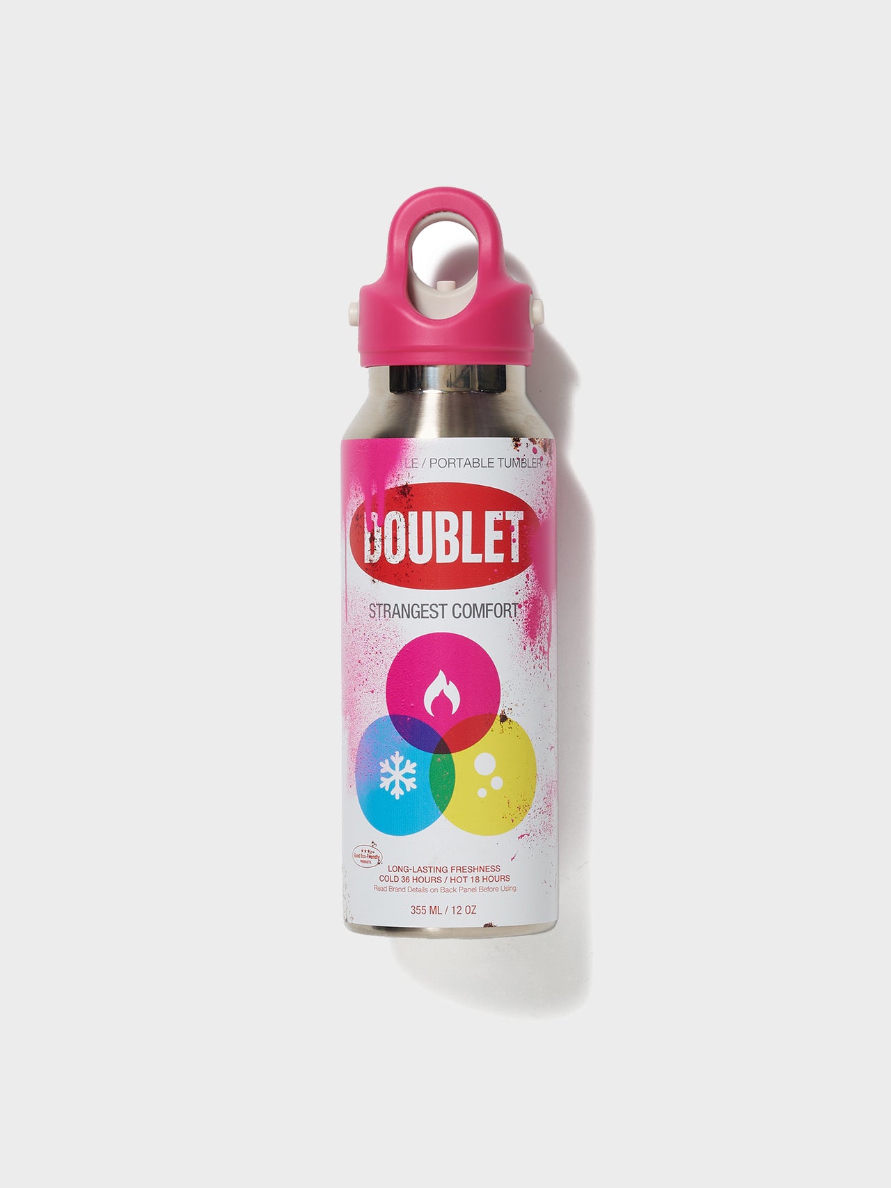 doublet / SPRAY-CAN WATER BOTTLE SMALL (PINK)