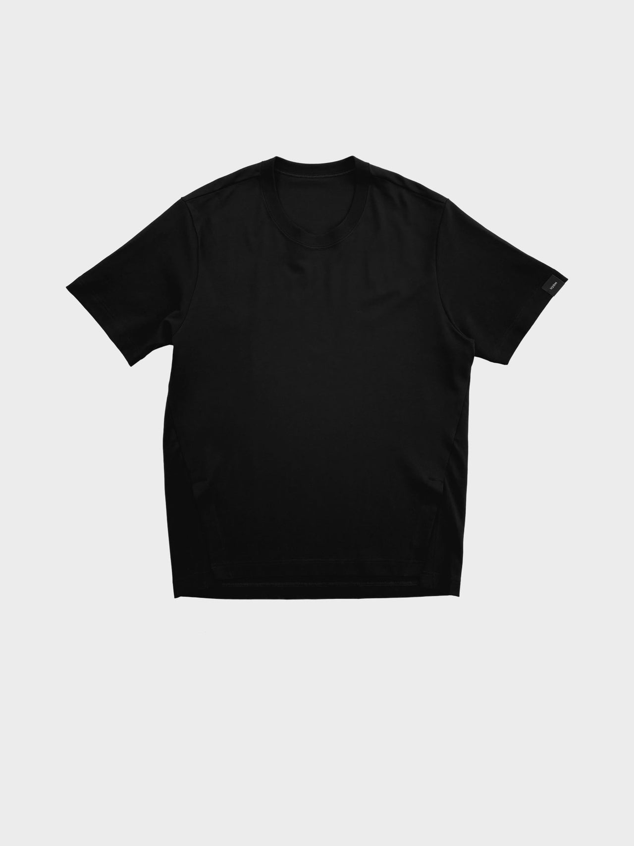 UJOH / SIDE SLIT HALF SLEEVE T (BLACK)