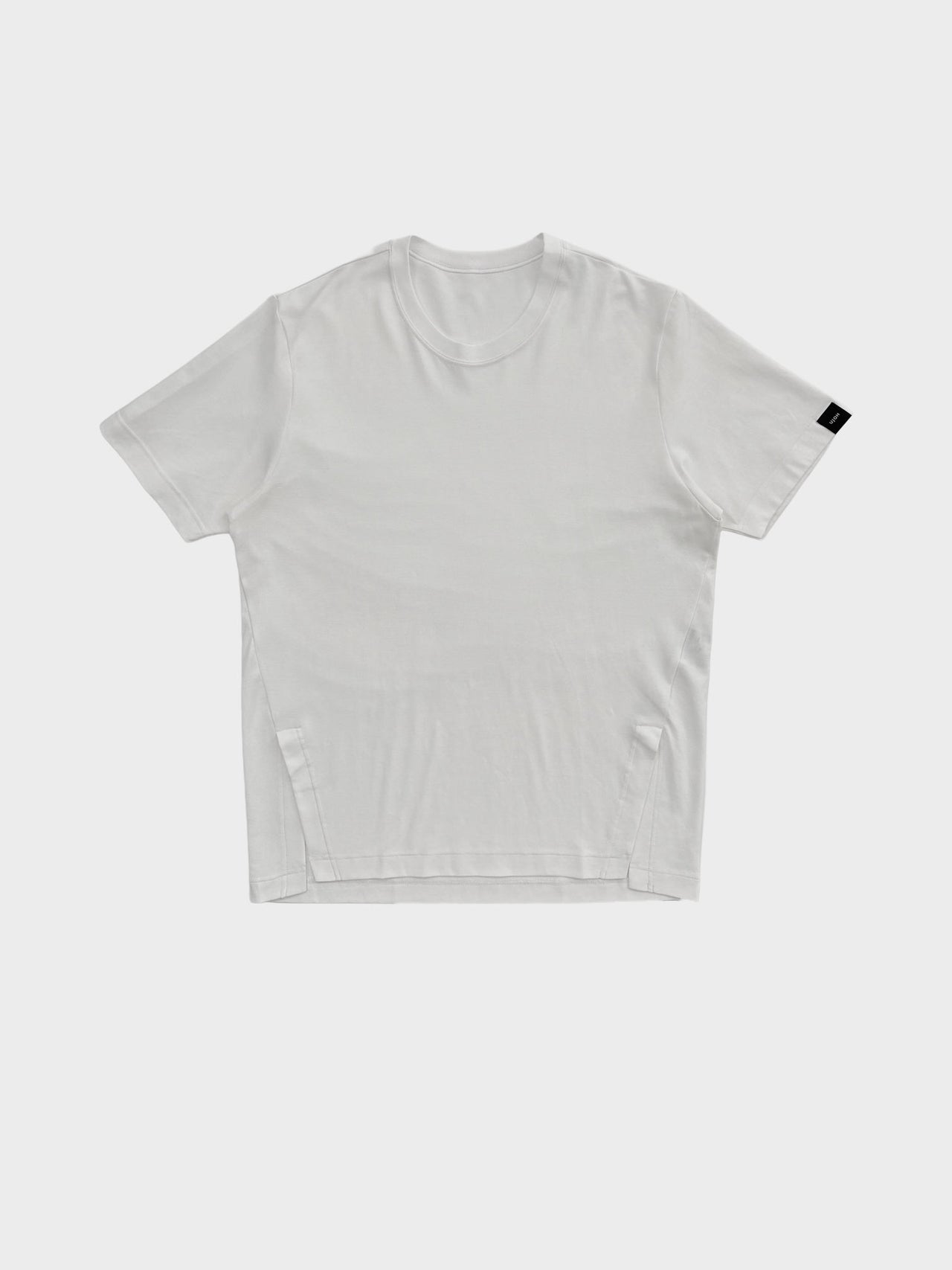 UJOH / SIDE SLIT HALF SLEEVE T (WHITE)