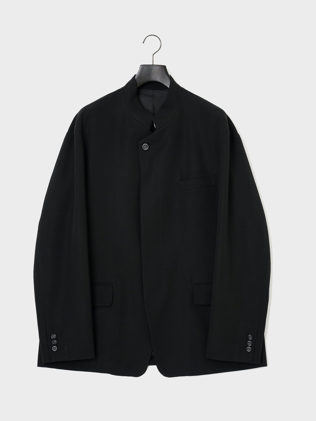 UJOH / STAND COLLAR JKT (BLACK)