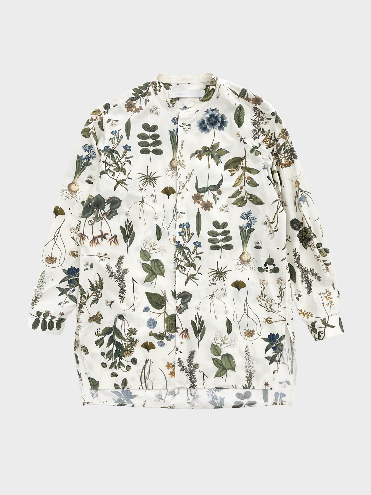 ASEEDONCLOUD / "tea garden flower print" STANDARD SHIRT (OFF WHITE)