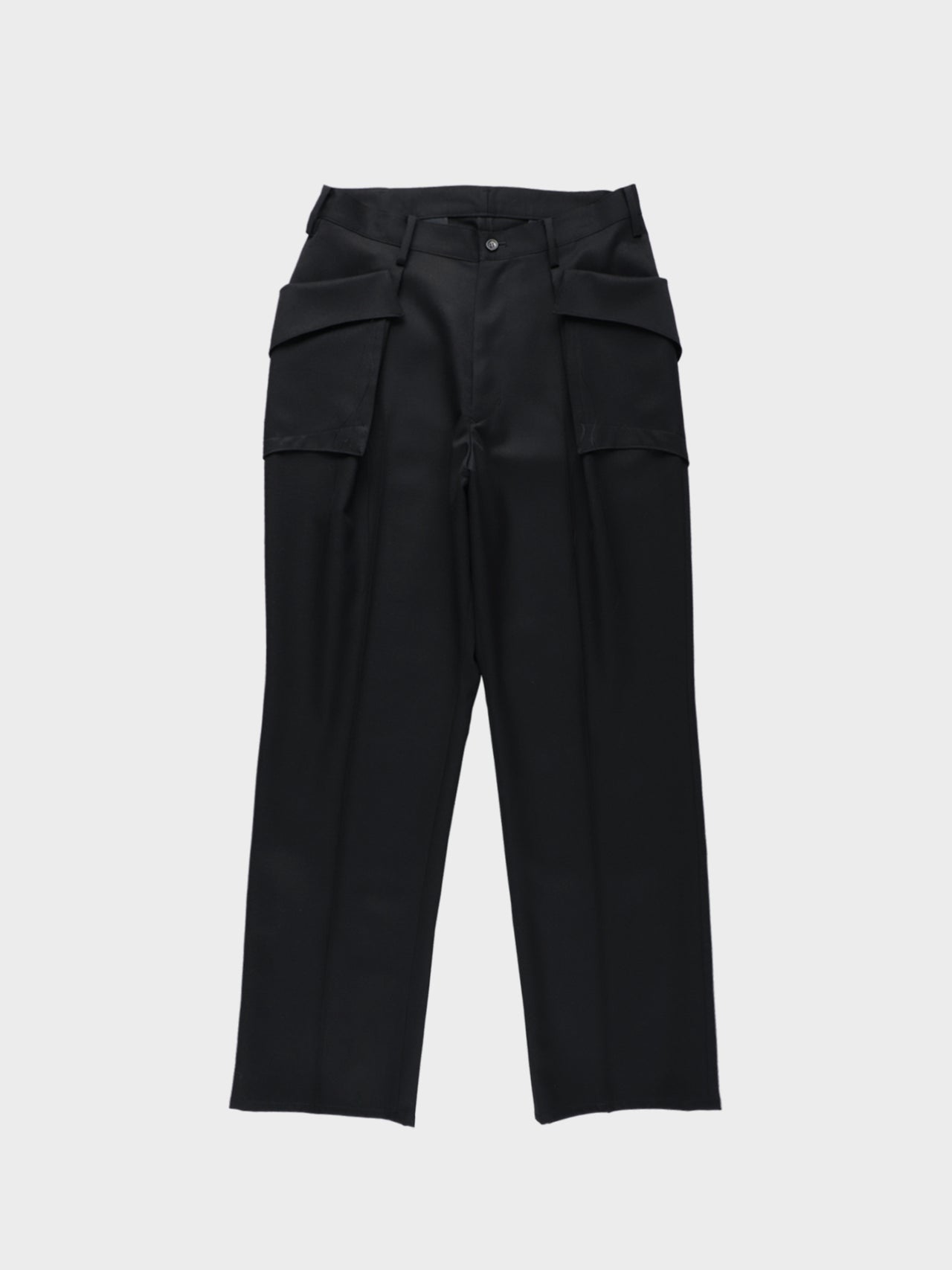 Sulvam / STRAIGHT SLACKS (BLACK)