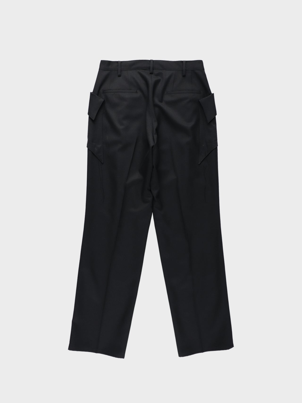 Sulvam / STRAIGHT SLACKS (BLACK)