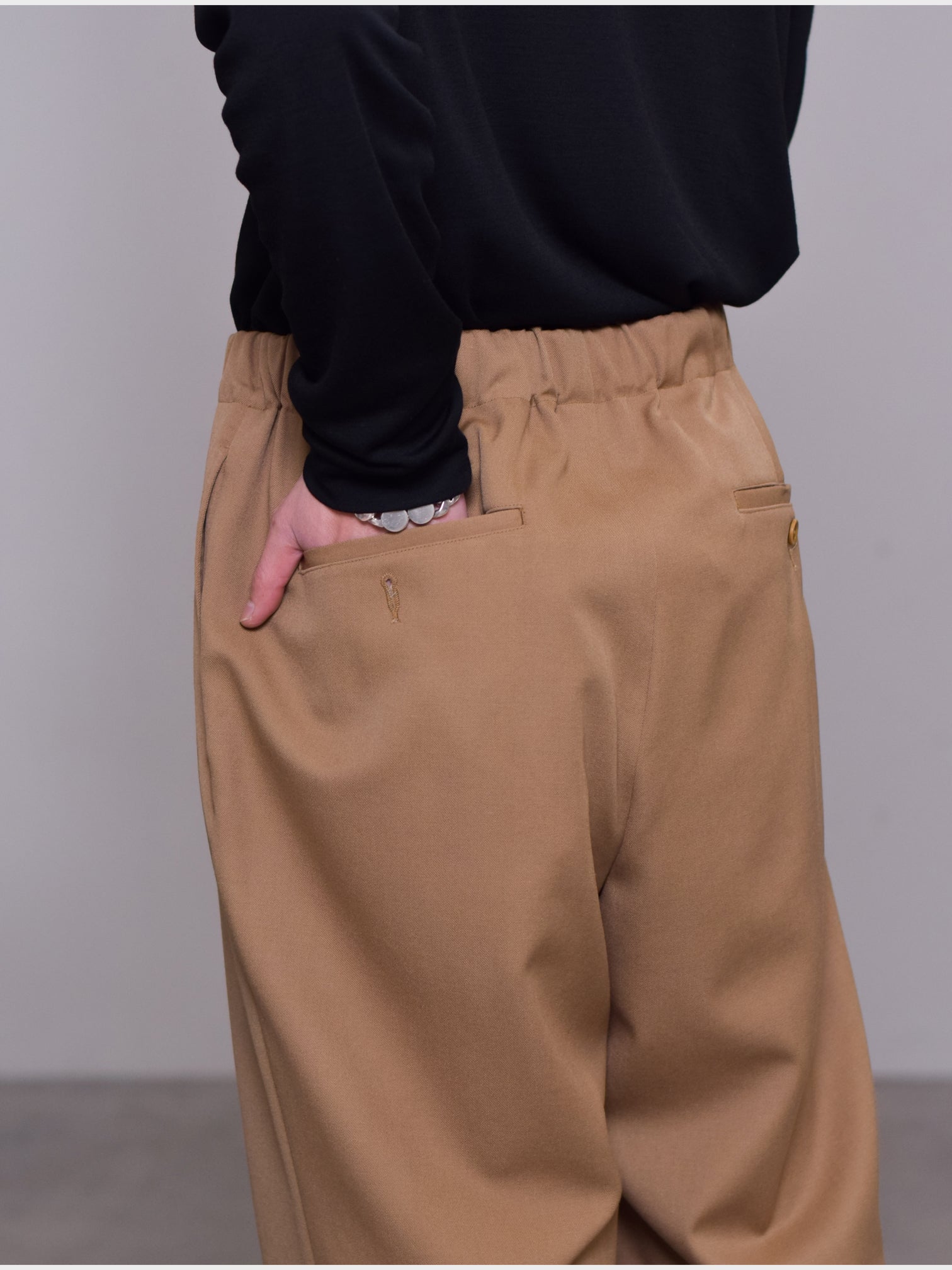 50%OFF】WEWILL / PAJAMA TROUSERS (CAMEL)