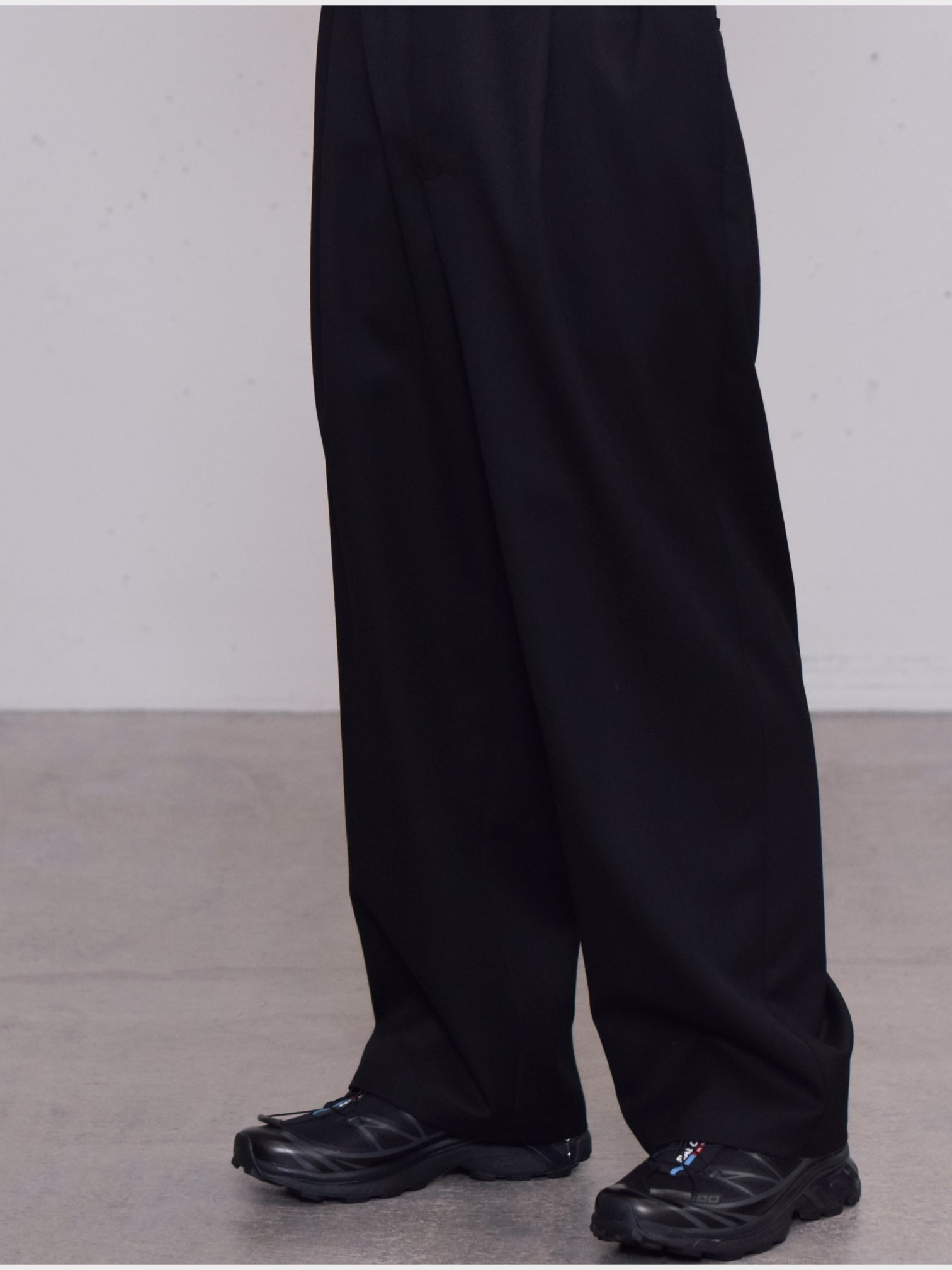 WEWILL パジャマトラウザー Wool Size1 WEWILL / PAJAMA TROUSERS (BLACK)