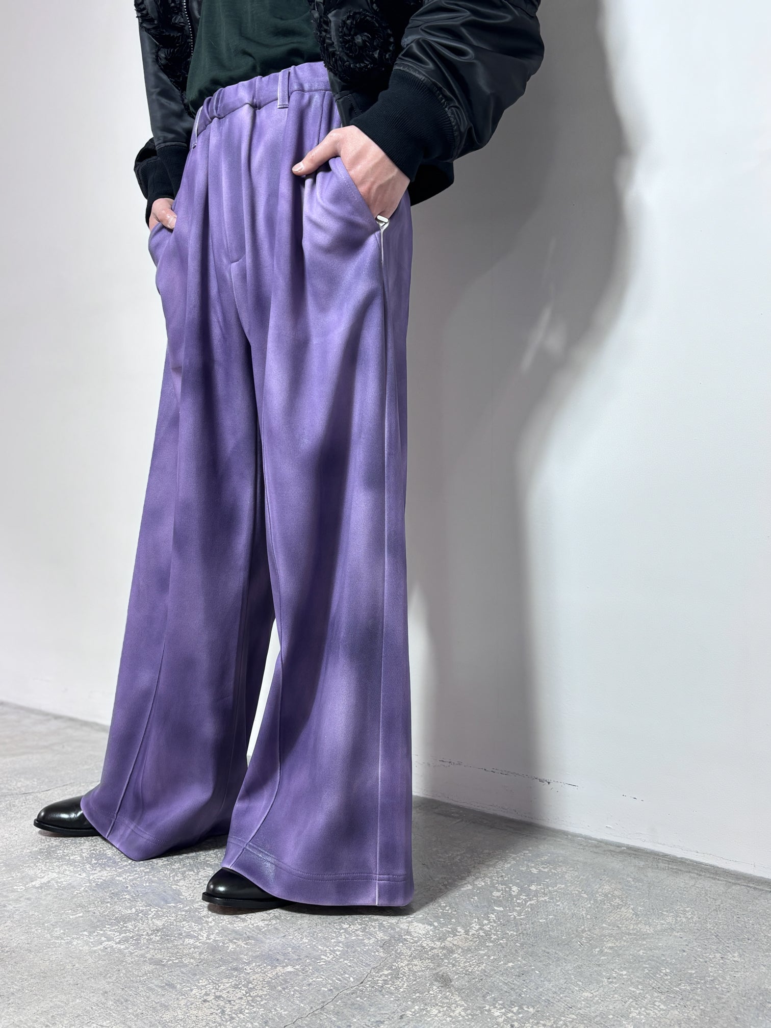 TAAKK / TRACK WIDE PANTS (PURPLE)
