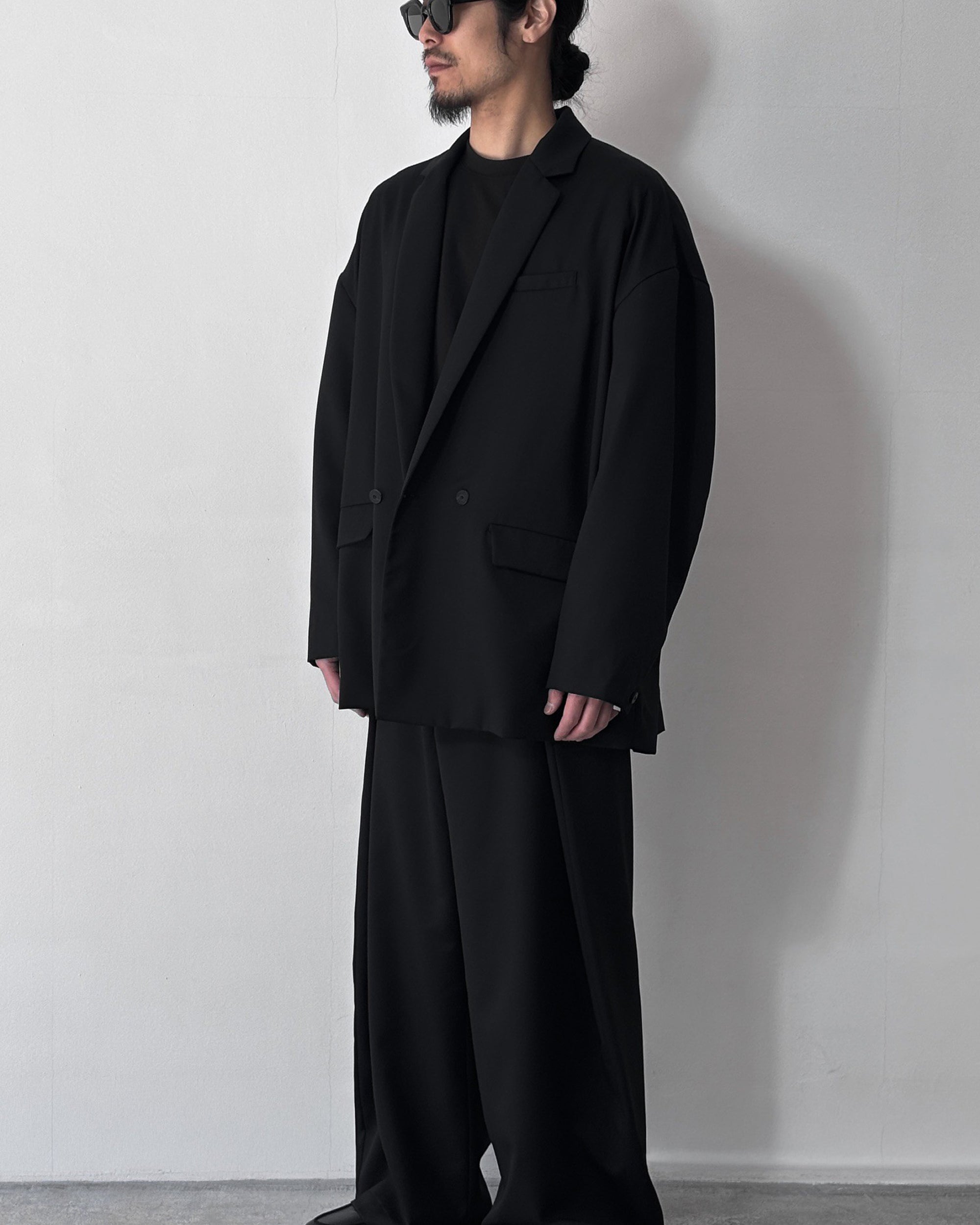 Dulcamara よそいき　セットアップ　黒 Dulcamara / よそいきルーズWJK (BLACK)