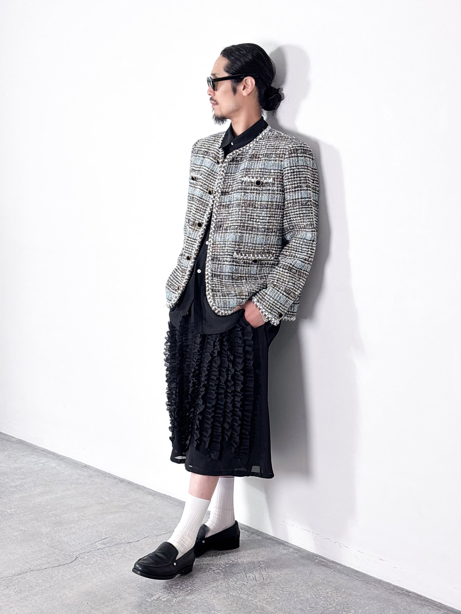 VIVIANO / MELANGE TWEED JACKET (MULTI)