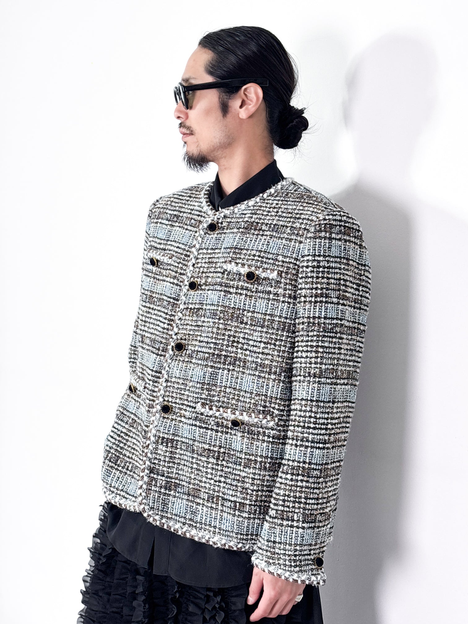 新品未使用※VIVIANO ツイードジャケット VIVIANO / MELANGE TWEED JACKET (MULTI)