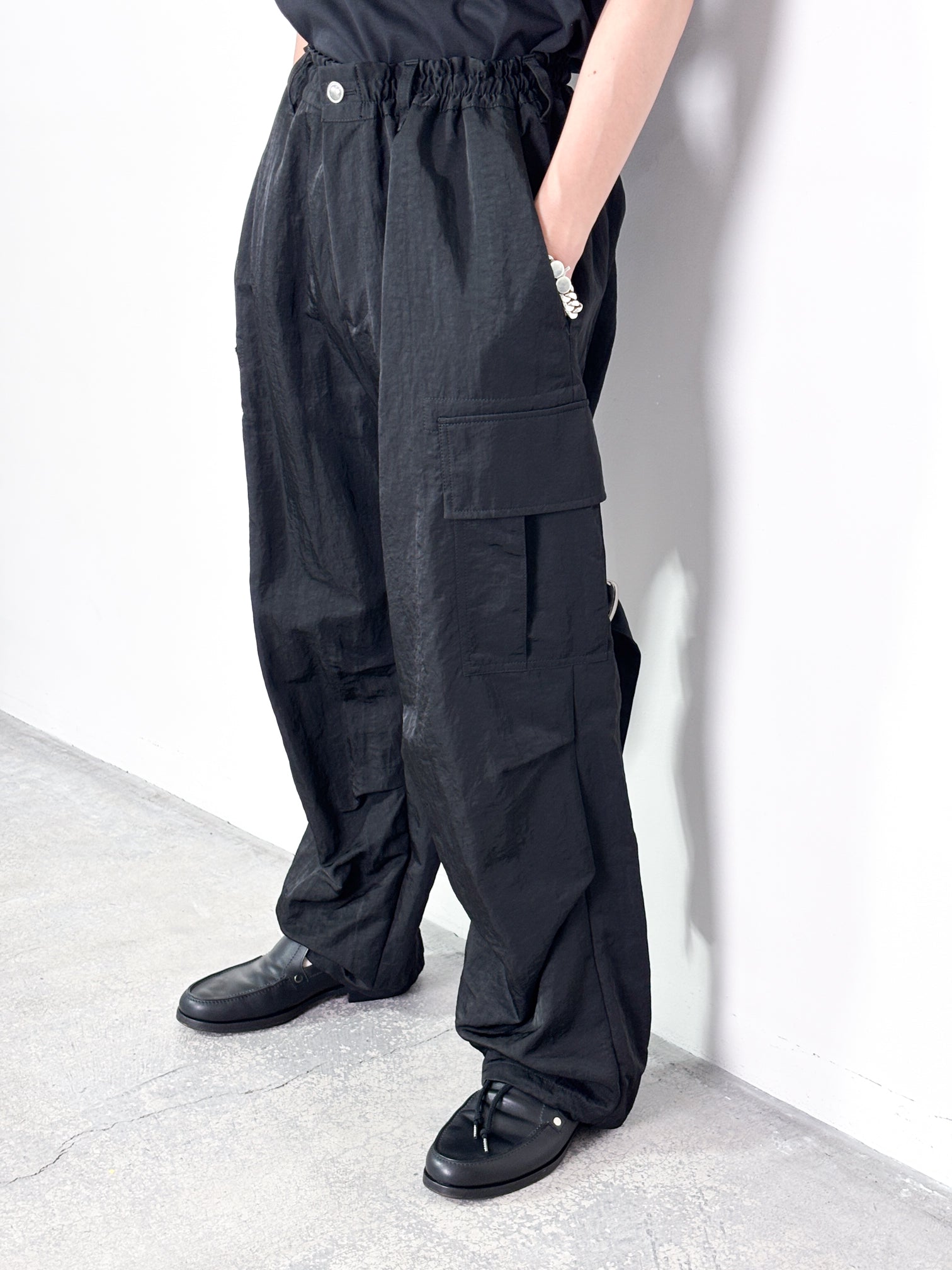 sulvam カーゴパンツ Sulvam / TOUGH RIDING CARGO BONDAGE PT (BLACK)