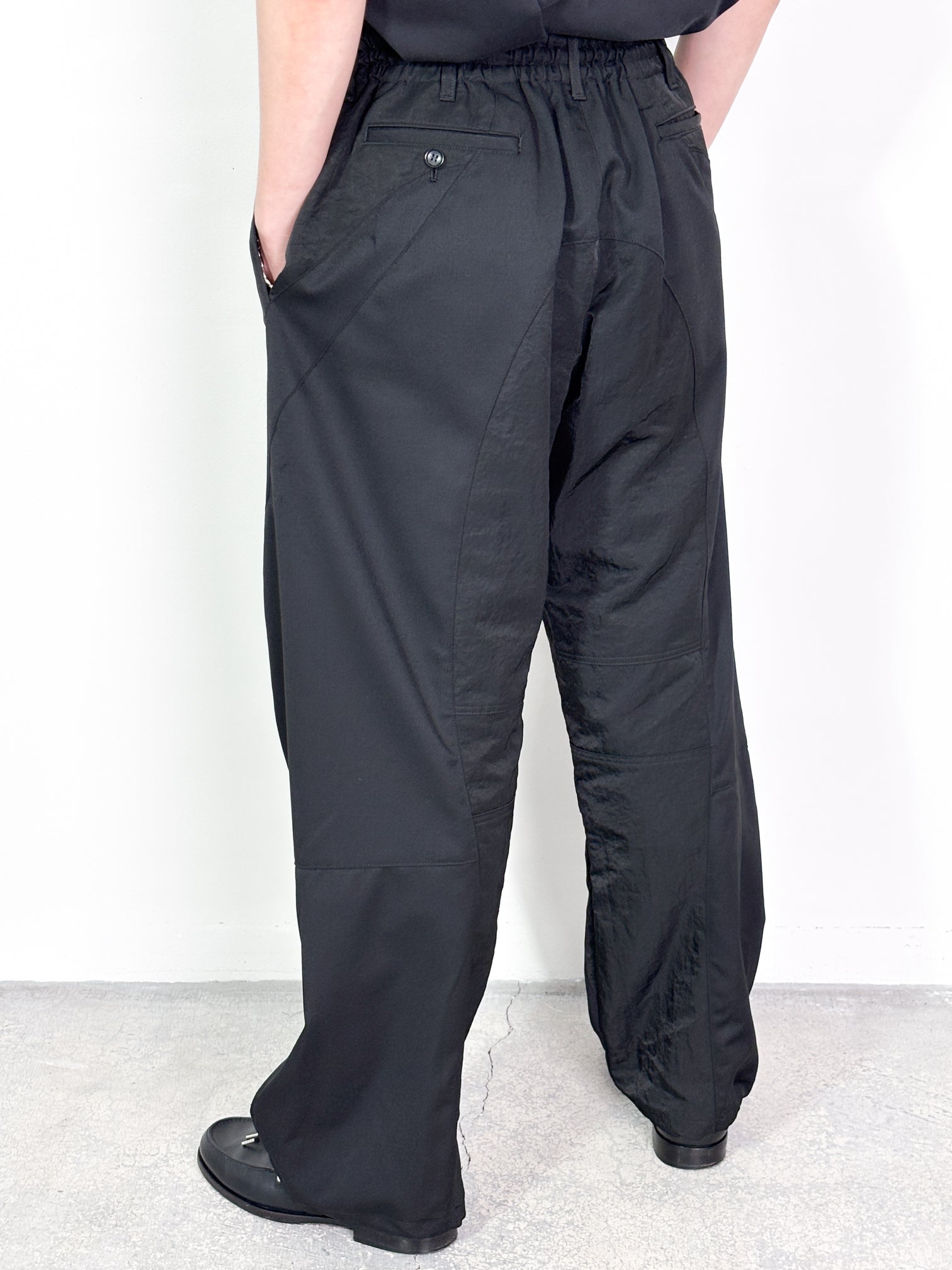 sulvam 21ss リバーシブルパンツ 7月18日(土)12:00販売開始】Sulvam / GABARDINE RIDING PT (BLACK)