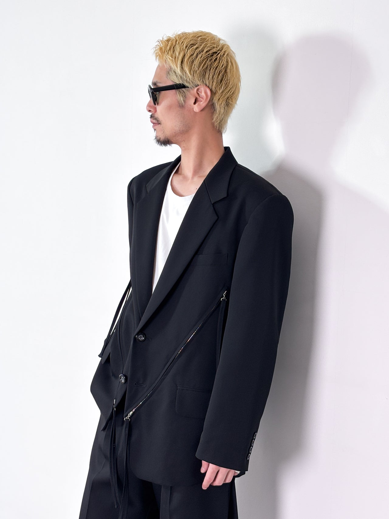 UJOH / 2BS ZIP-CUT JKT (BLACK)