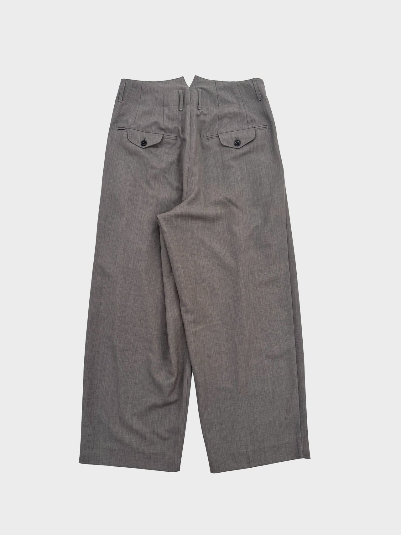 VOAAOV / 2TUCK TAPERED PANTS (GREIGE)