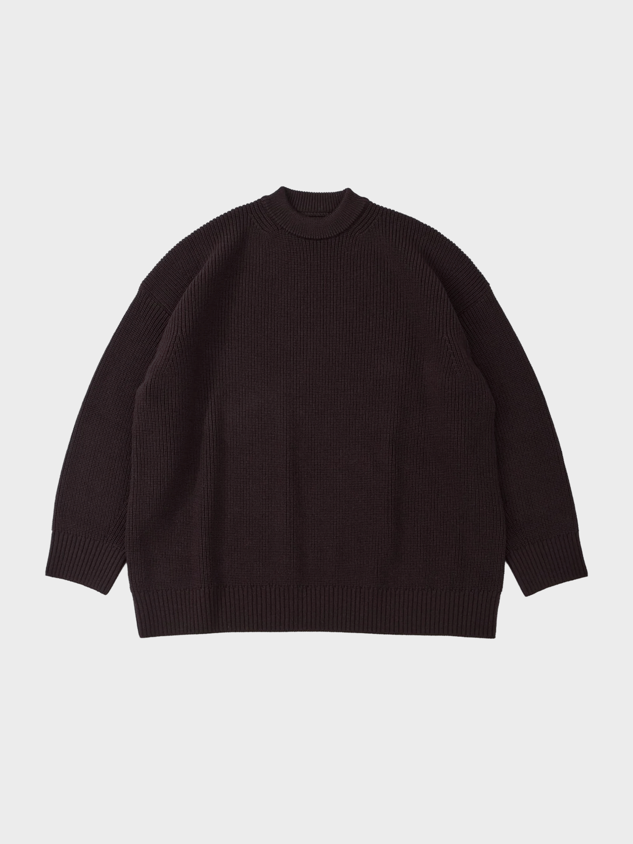 THE DAY / MERINO WOOL CREWNECK KNIT (BROWN)