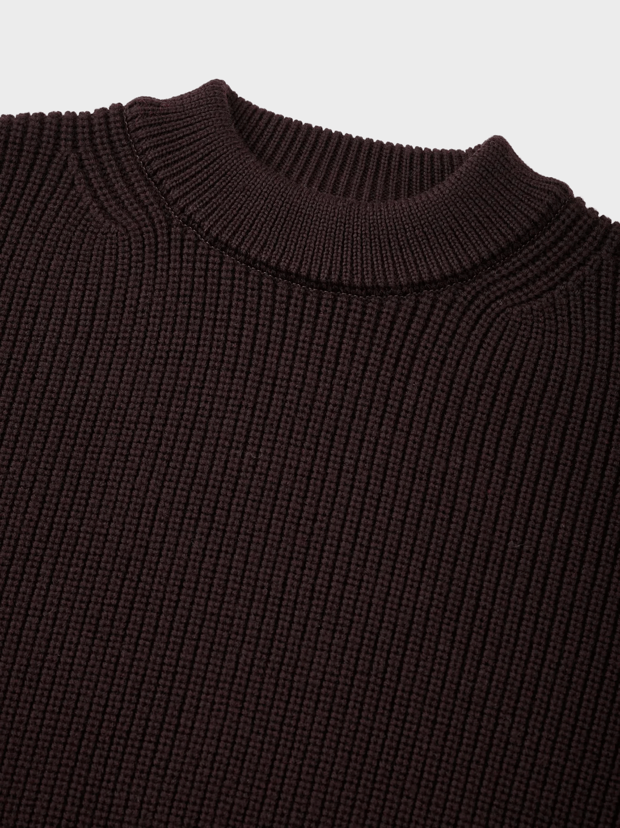 THE DAY / MERINO WOOL CREWNECK KNIT (BROWN)