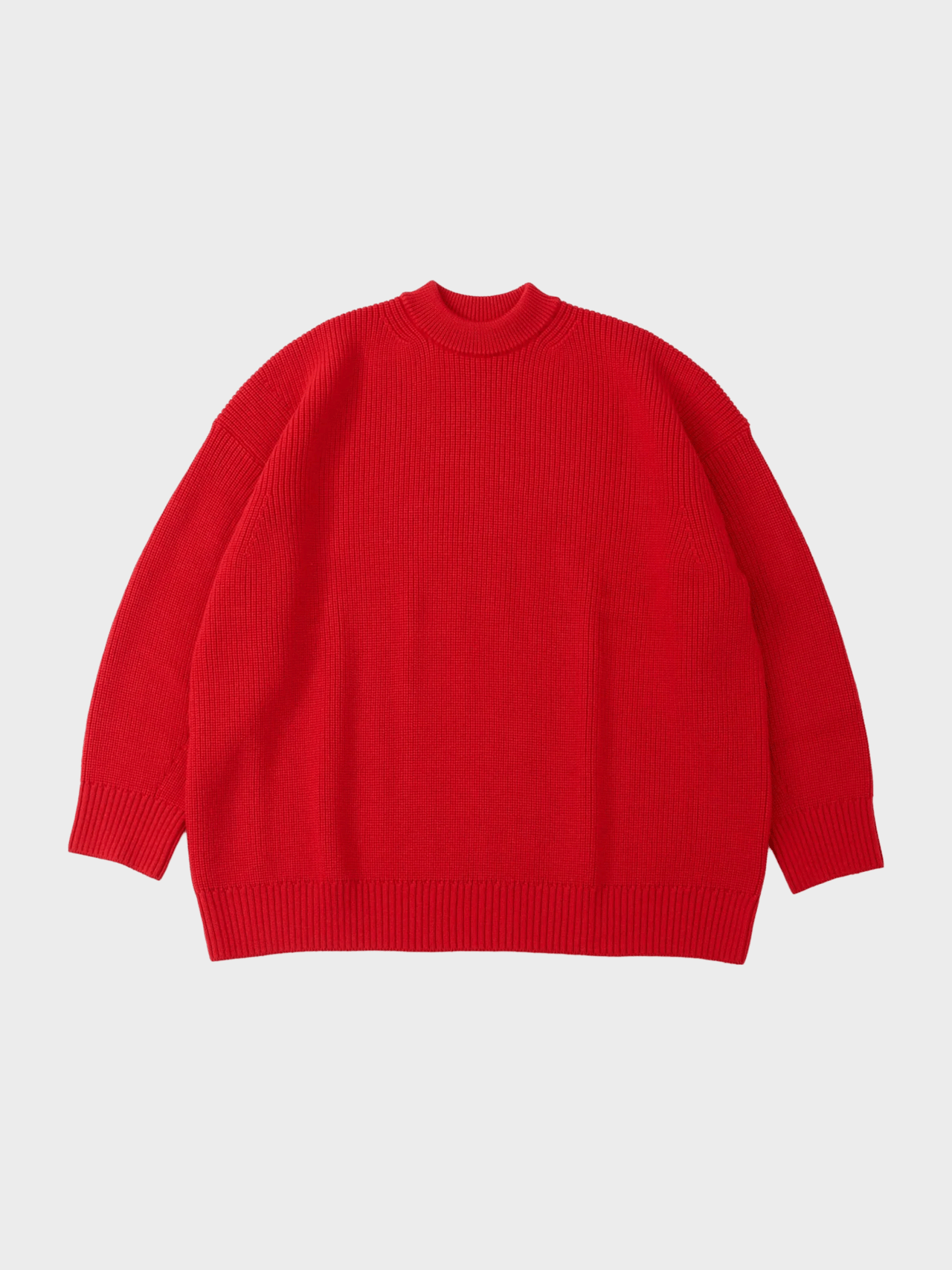 THE DAY / MERINO WOOL CREWNECK KNIT (RED)