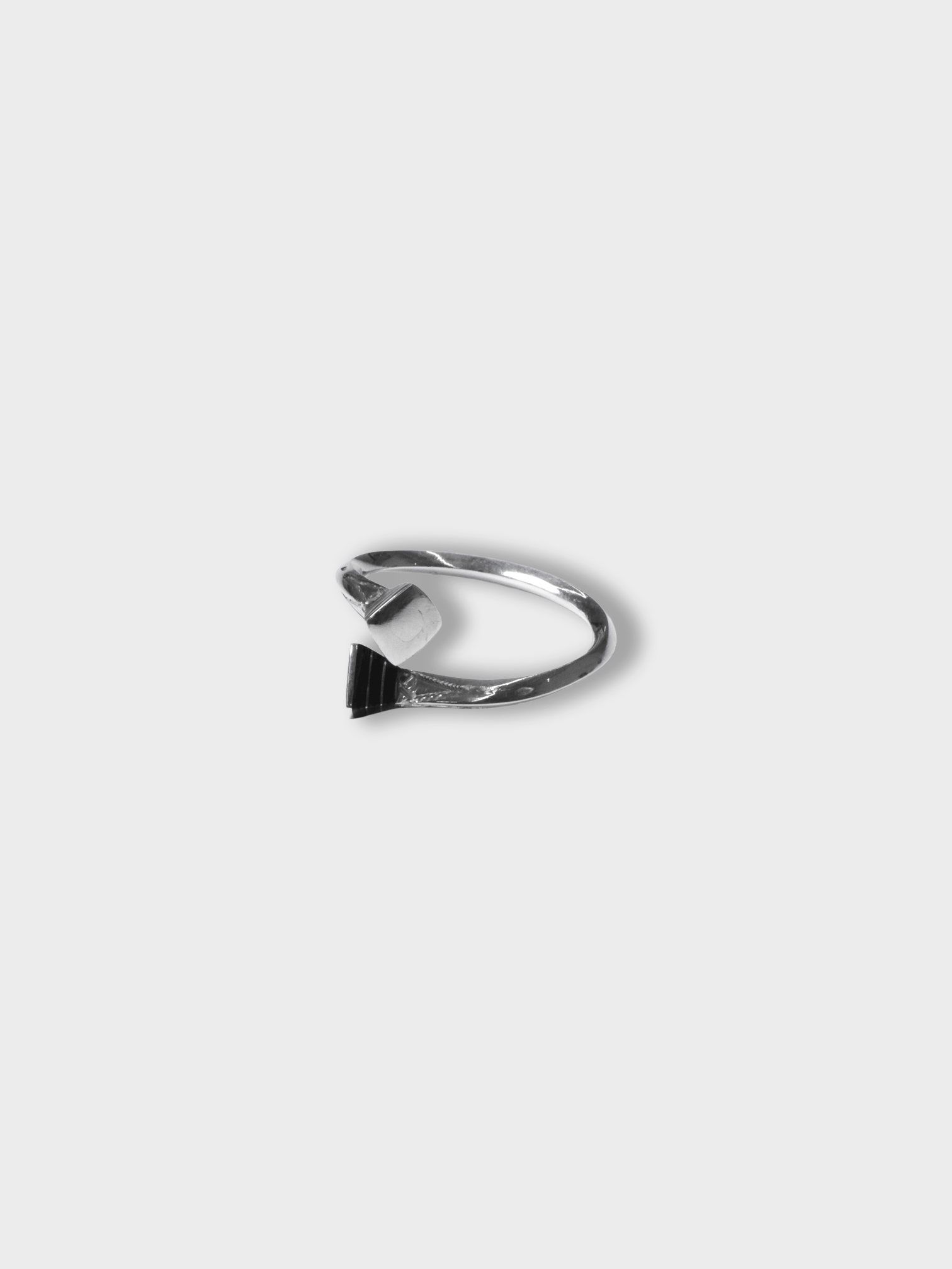 Touareg Silver / EBONY WOOD RING