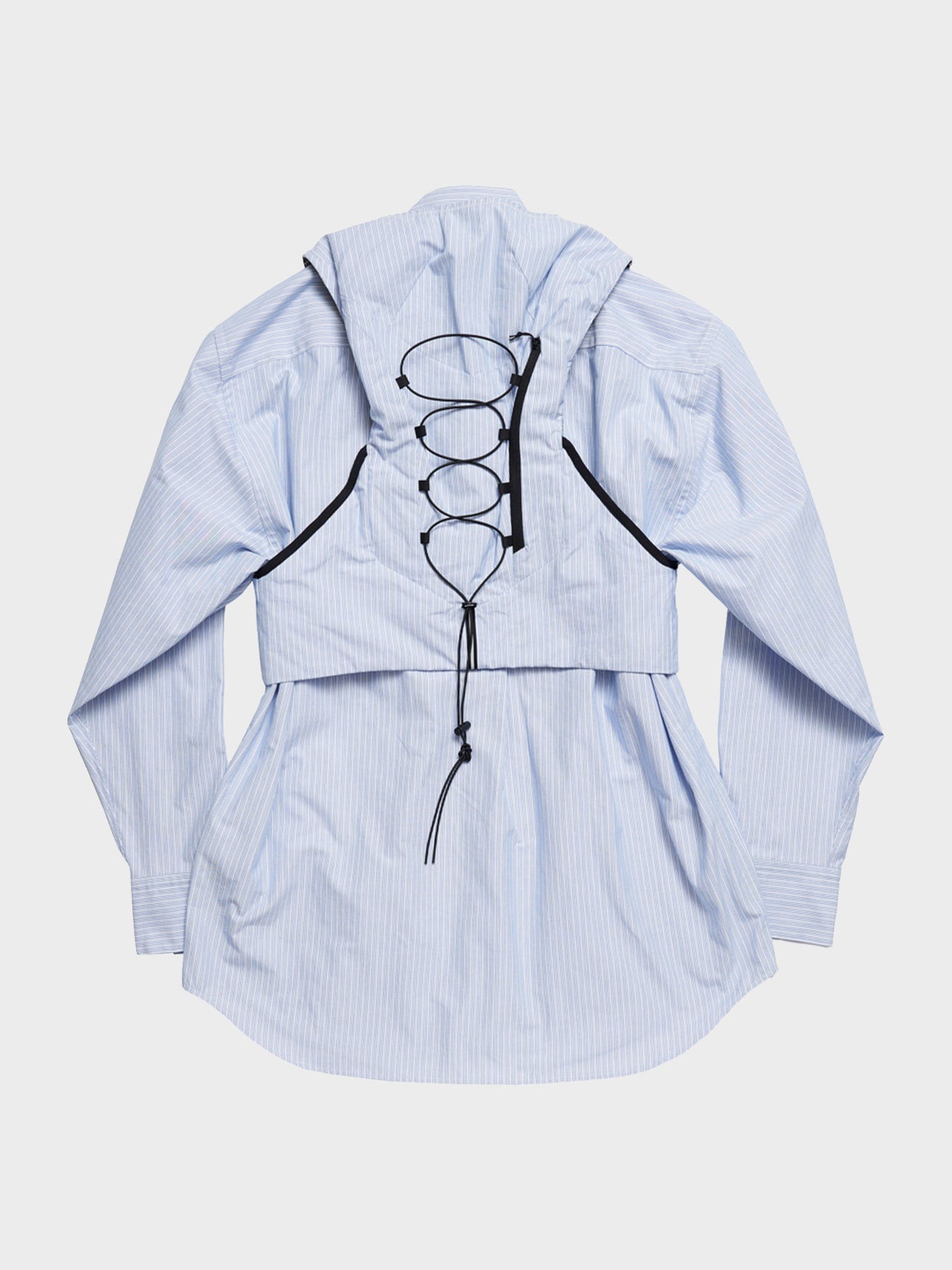 doublet / TRAIL VEST STRIPE SHIRT (BLUE)