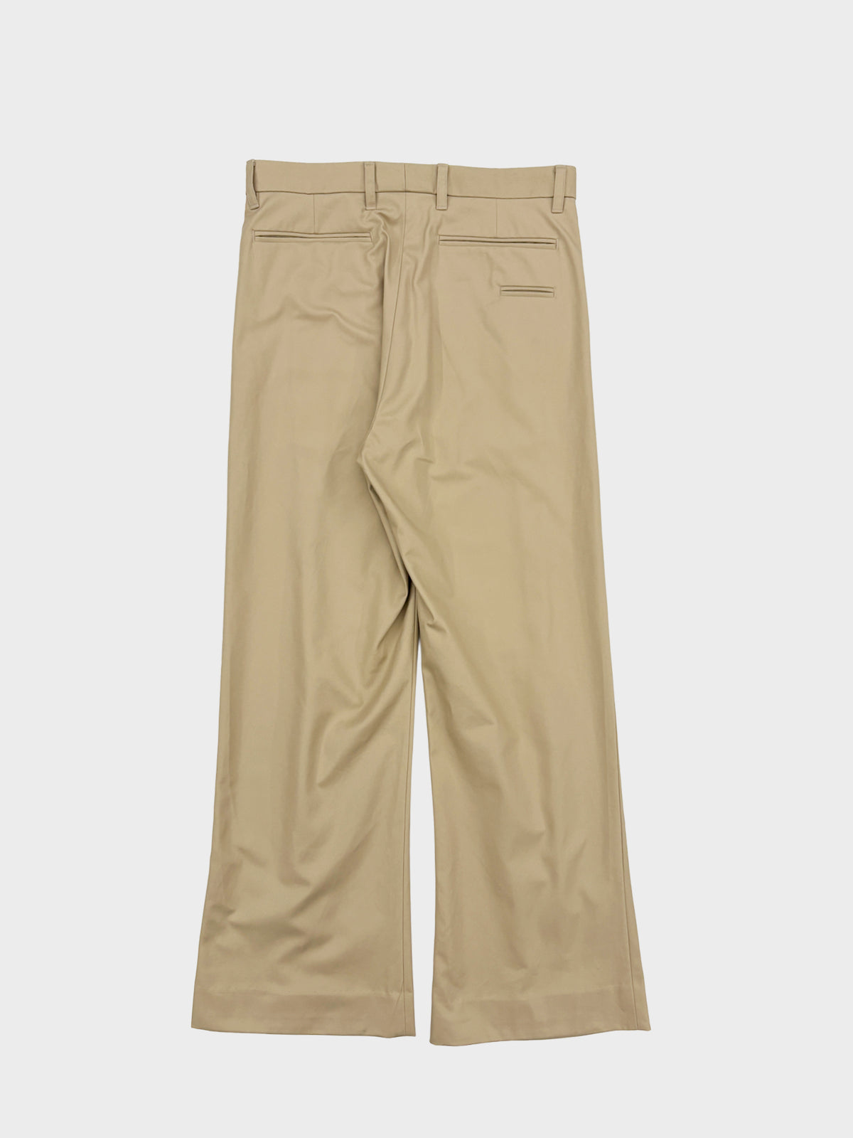 YUTASETOGAWA / TUCK FLARE SLACKS (BEIGE)