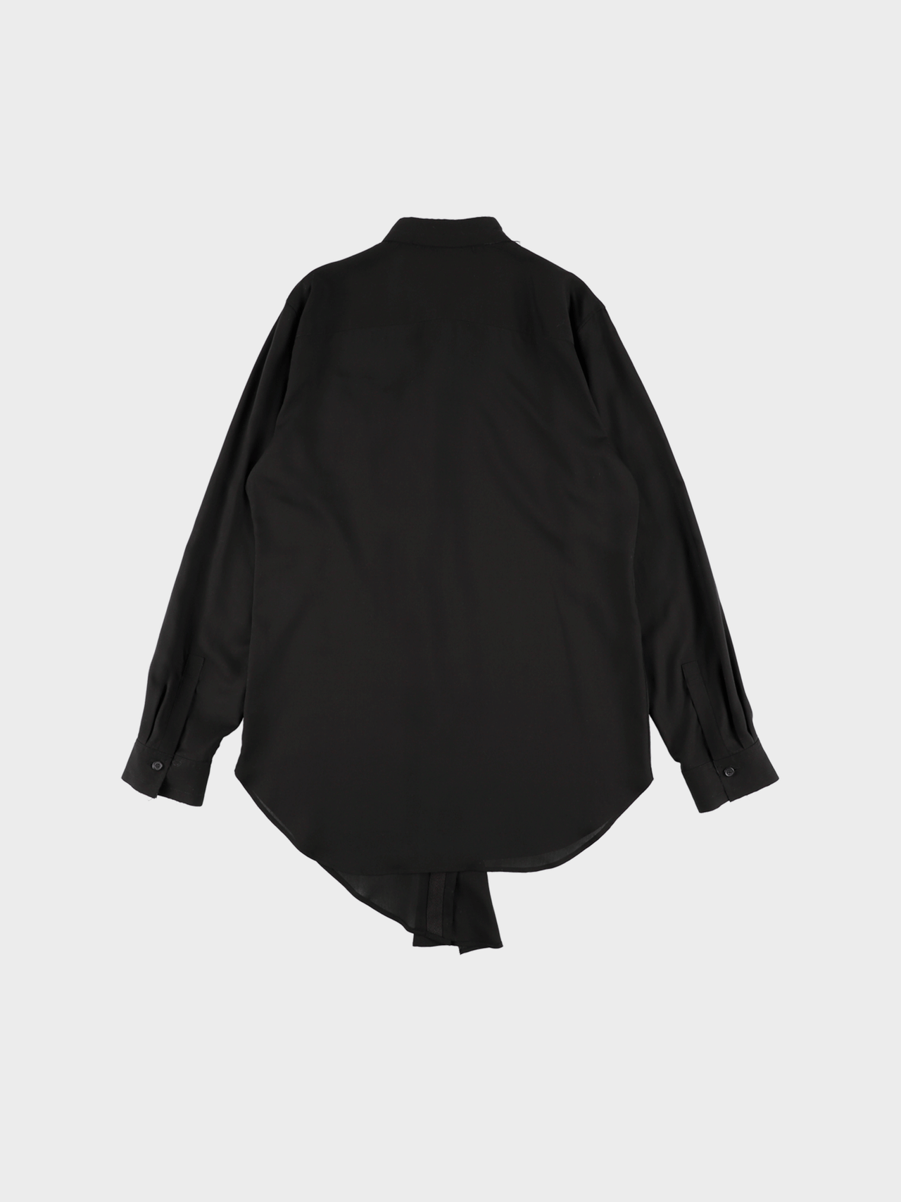 【12月20日(土)販売開始】Sulvam / TUCK RAYON SHIRT (BLACK)