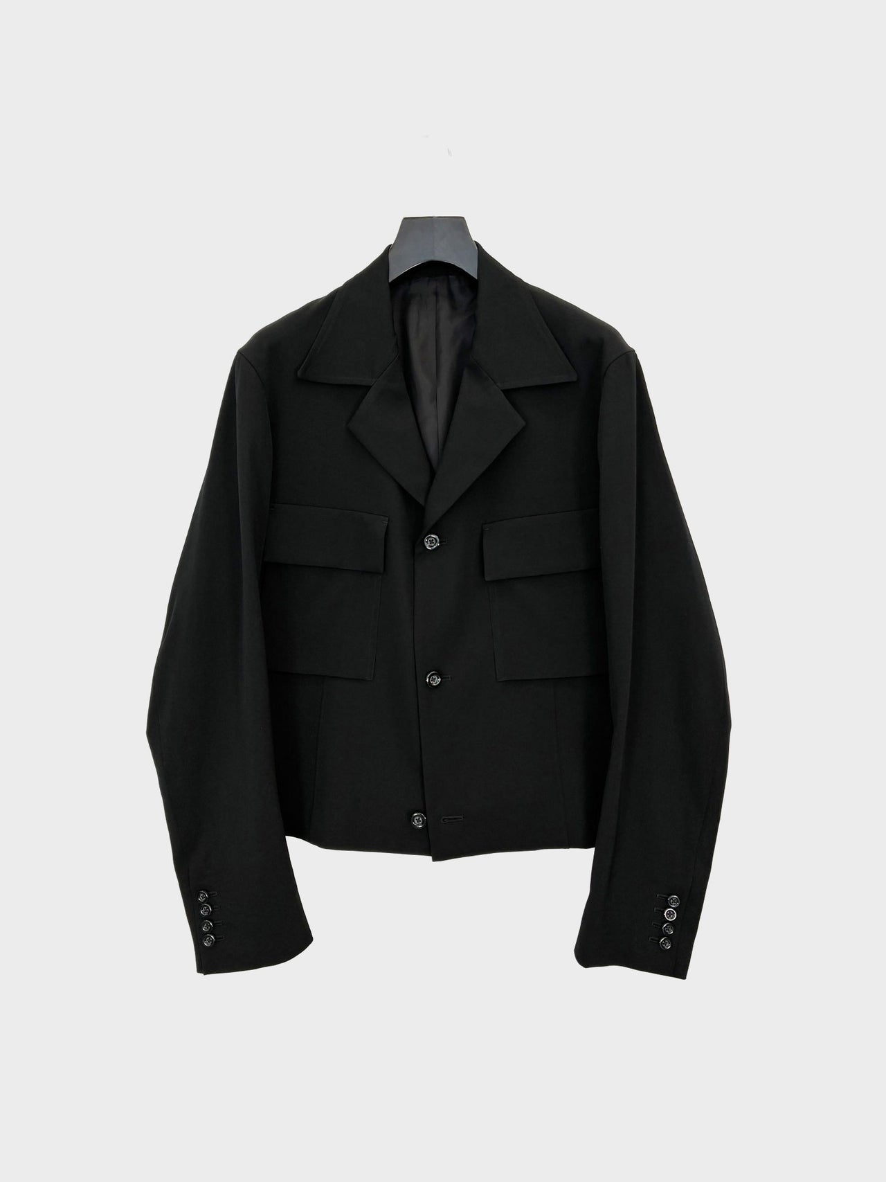 UJOH / ULSTER COLLAR SHORT JKT (BLACK)