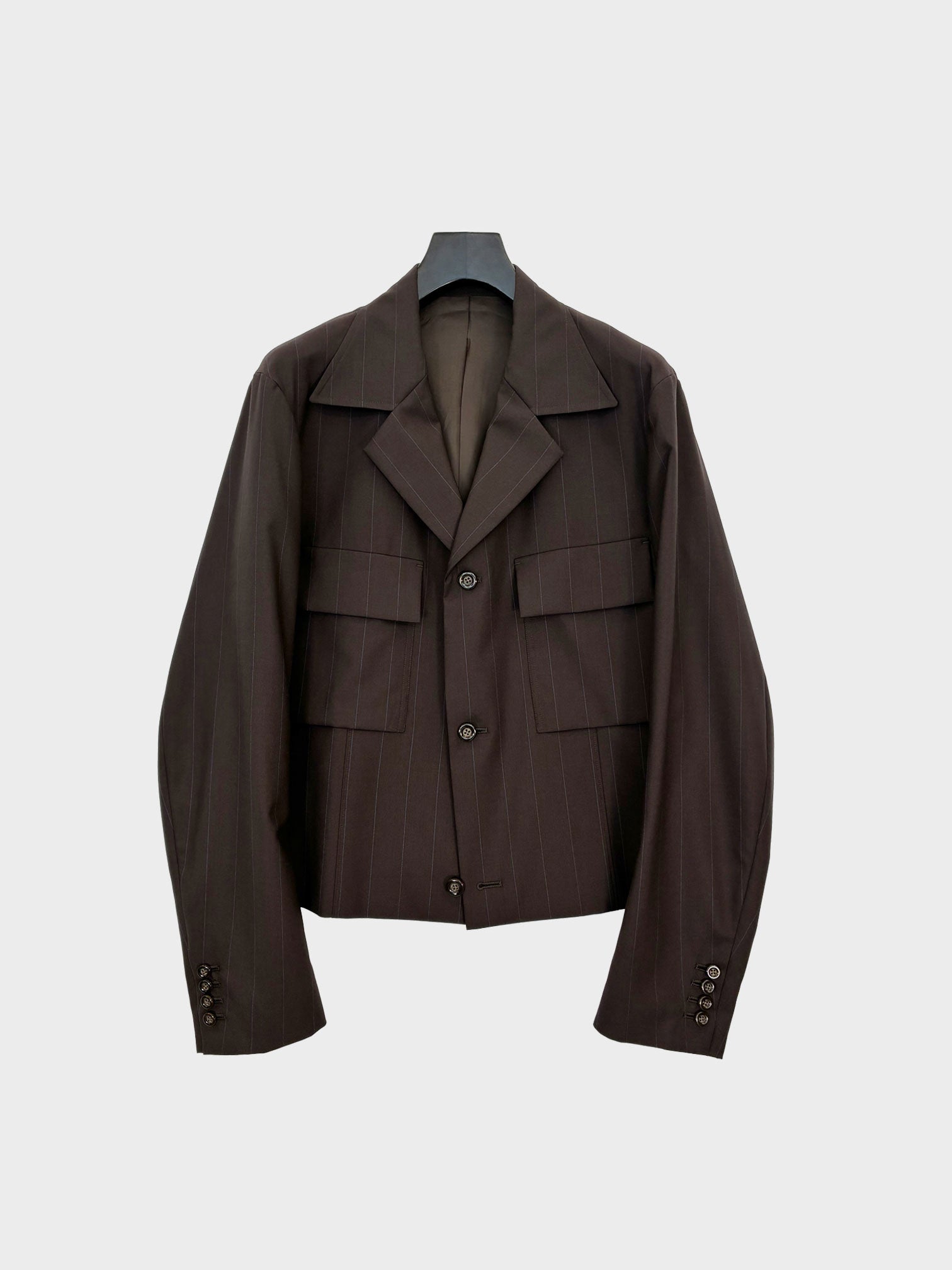 UJOH / ULSTER COLLAR SHORT JKT (CHOCOLATE)