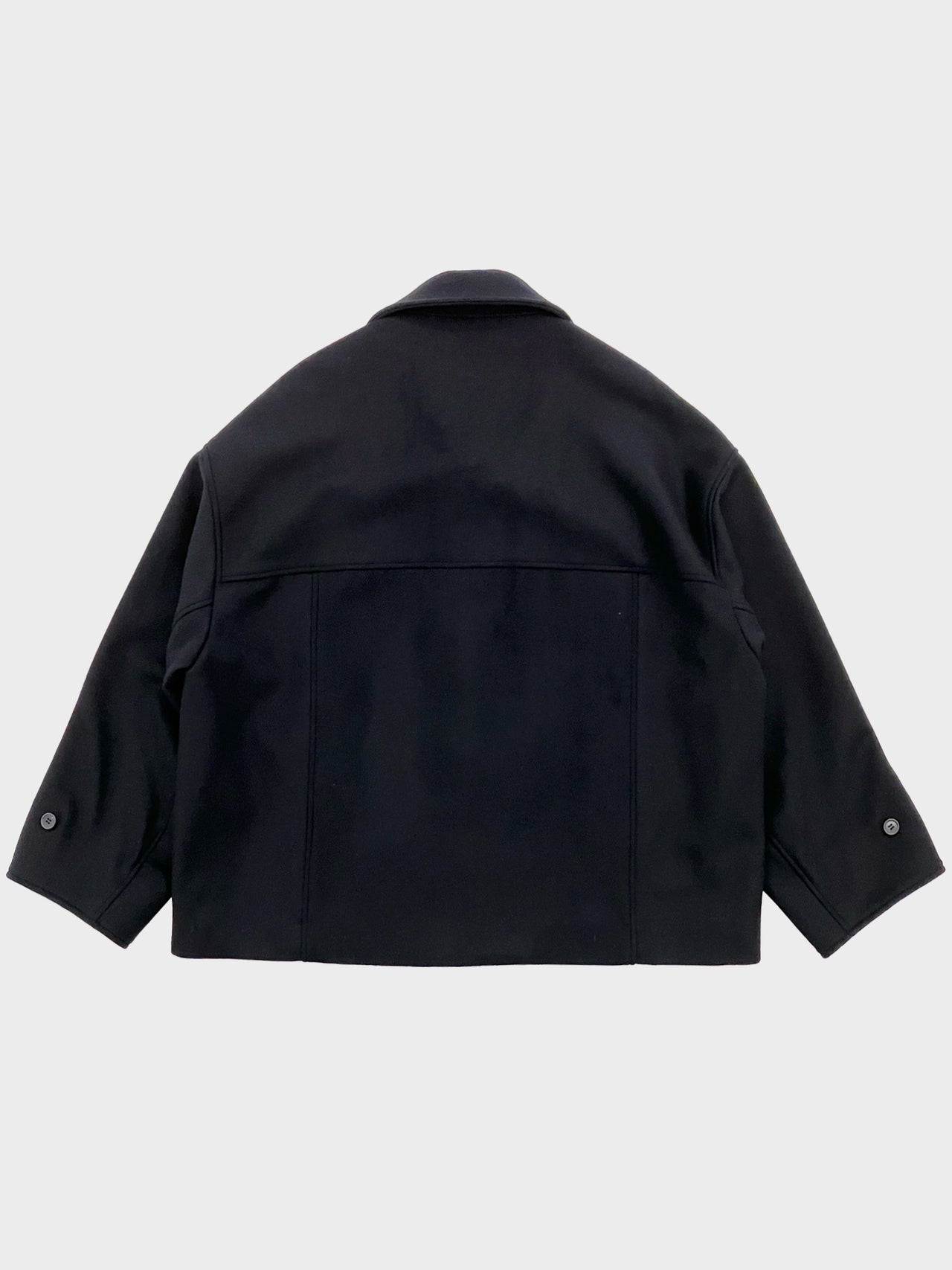 VOAAOV / WOOL BEAVER BLOUSON (BLACK)