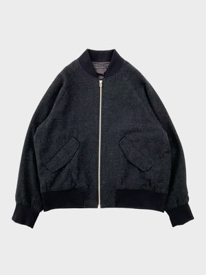 my beautiful landlet / WOOL CASHMERE BLOUSON (BLACK)