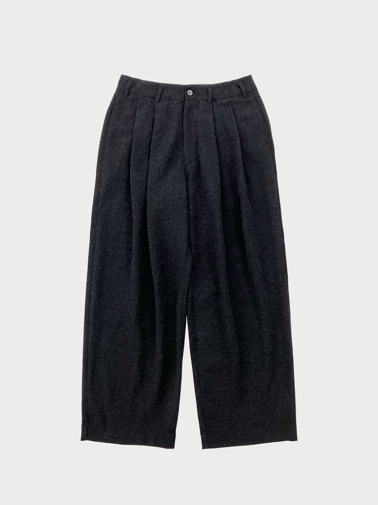 my beautiful landlet / WOOL CASHMERE PANTS (BLACK)