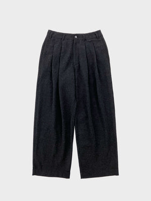 my beautiful landlet / WOOL CASHMERE PANTS (BLACK)