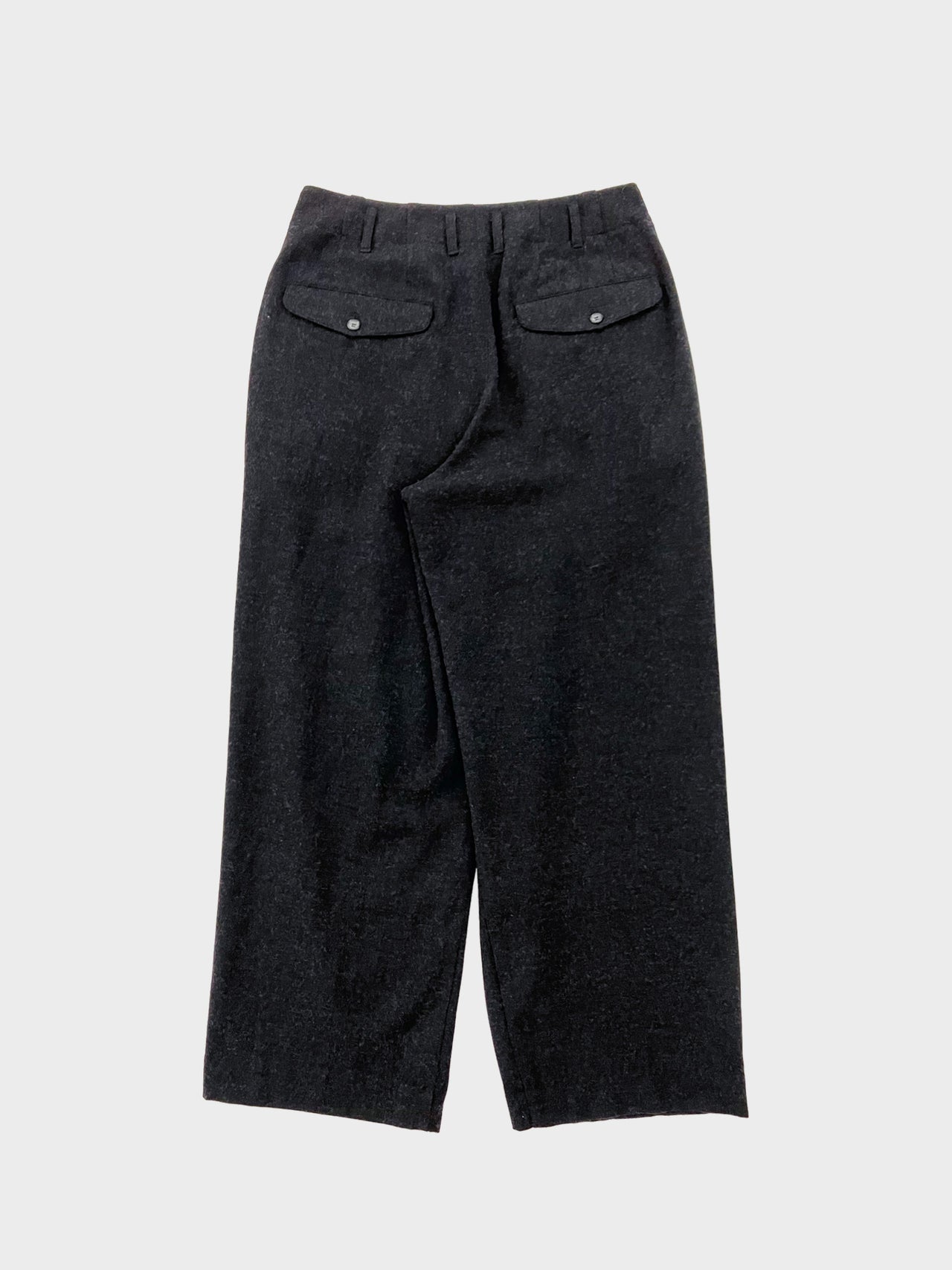 my beautiful landlet / WOOL CASHMERE PANTS (BLACK)