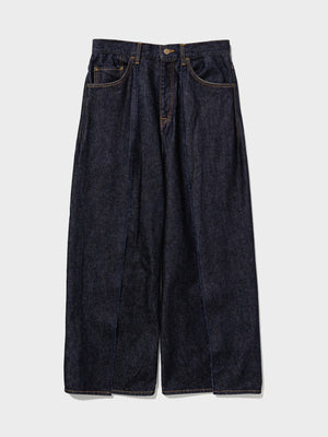 Sasquatchfabrix. / WIDE DENIM PANTS (INDIGO NAVY)