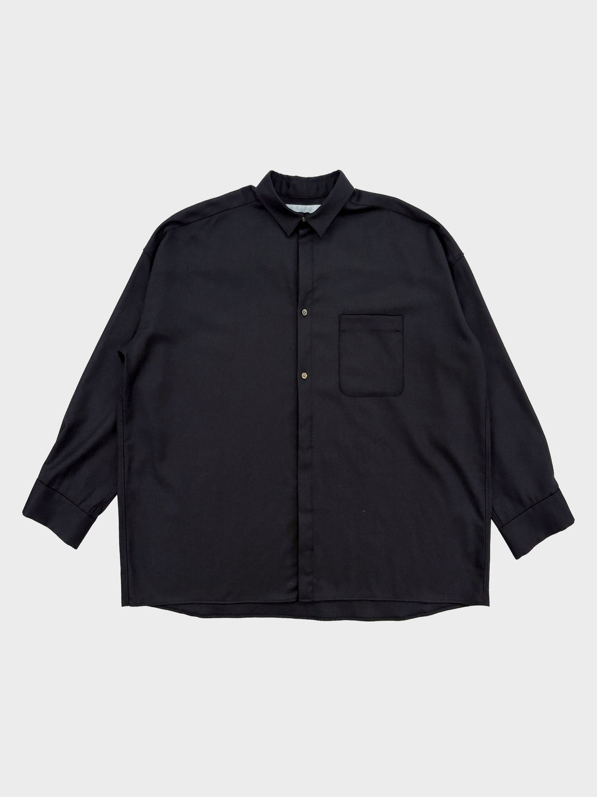 Dulcamara / よそいきワイドBOXシャツ (BLACK)