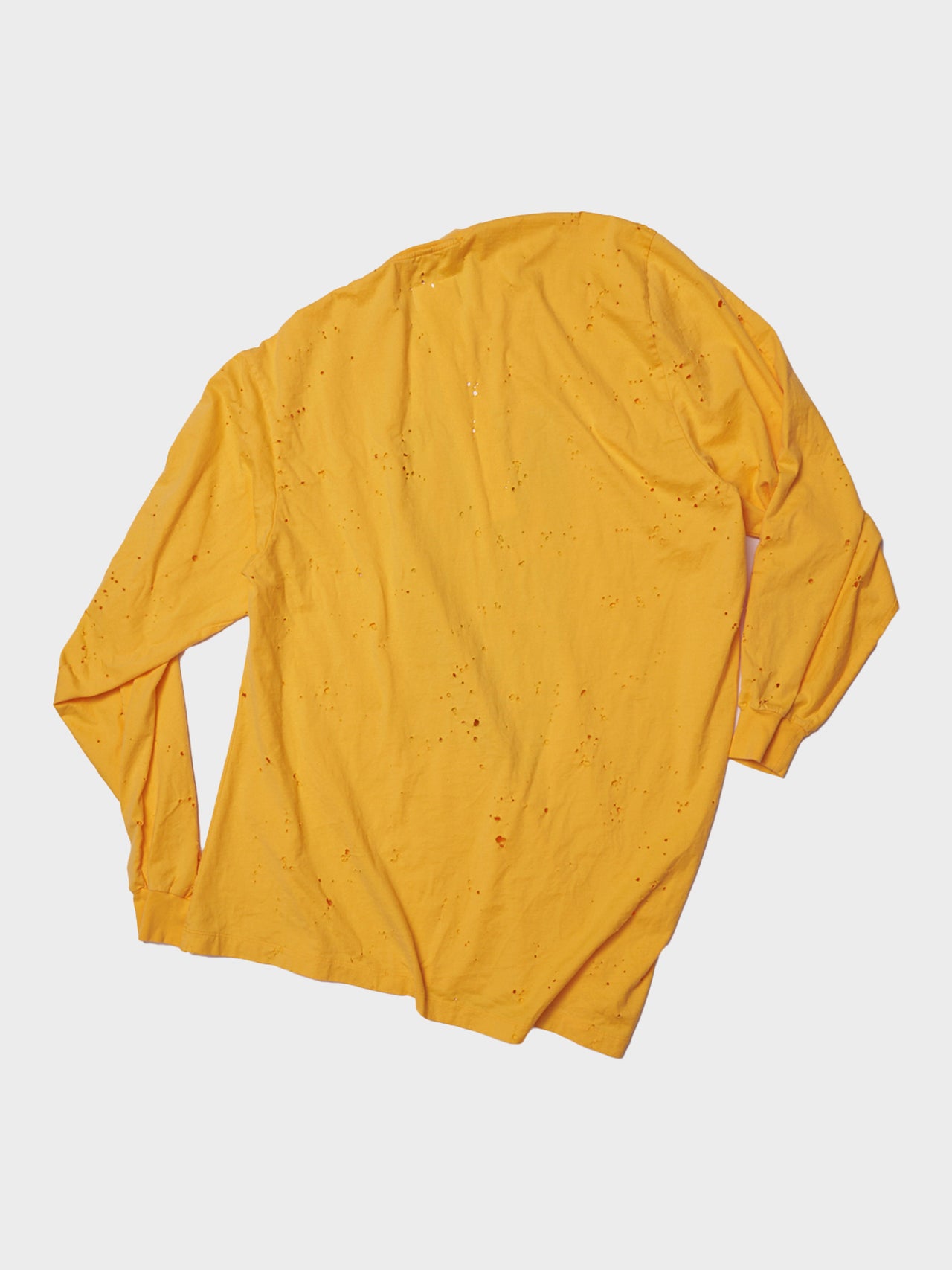 doublet / ZOMBI SILHOUETTE LONG SLEEVE T-SHIRT (YELLOW)