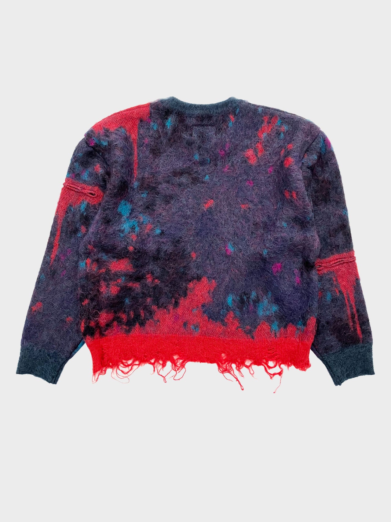 doublet / ZOMBIE WORN KNIT PULLOVER (D.BLUE)