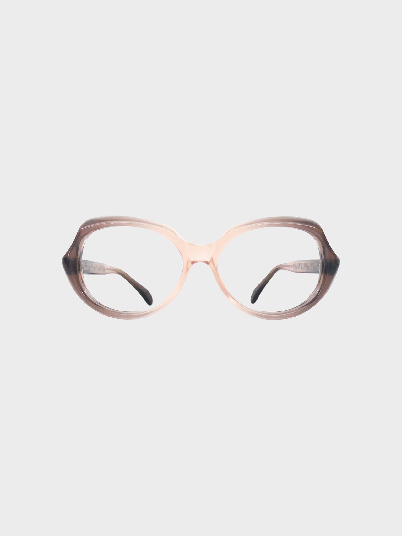 FRENCH VINTAGE / Clear glasses (PINK GRAY) #FV42